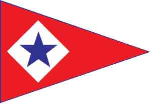 Burgee of the Bahia Corinthian Yacht Club.